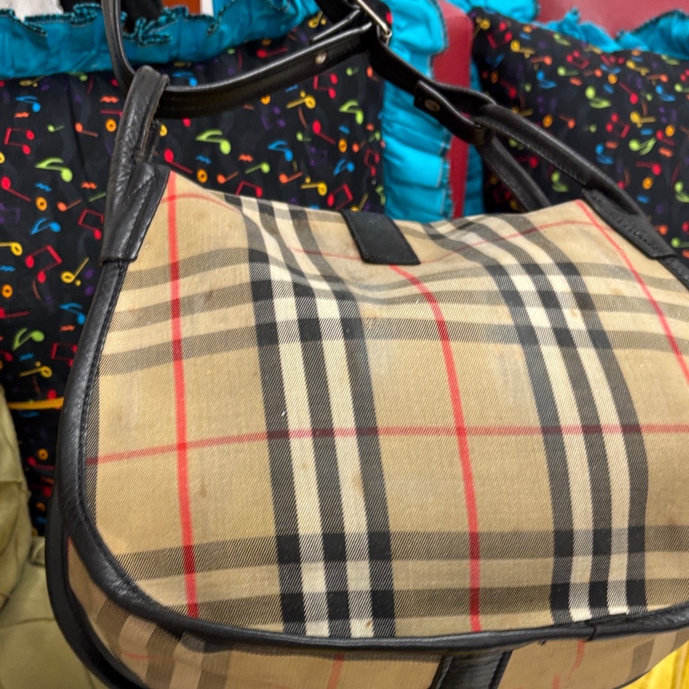 Burberry Beige and Black Crossbody /Shoulder Bag#95